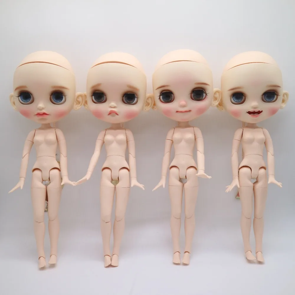 STO-DOLL голая голова кукла с индивидуальным лицом шарнир тела Blyth кукла