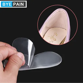 

1Pair BYEPAIN Silicone Gel Insoles Pads for Shoes Gel Pads for Feet Care Protect Back Heel Non Slip Pedicure Foot Care Massager