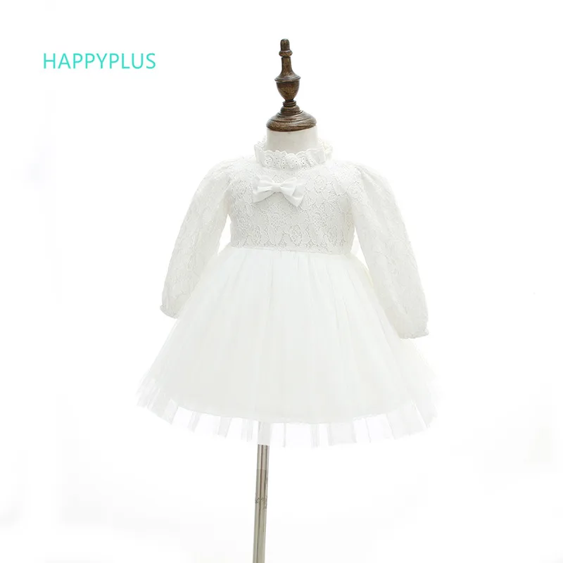 HAPPYPLUS с длинными рукавами рождественское платье для детей маленьких девочек