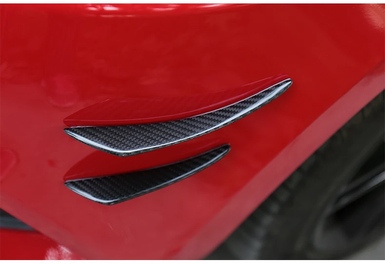 Fit for Ford Mustang carbon fiber spoiler surrounded by large decorative exterior wind knife 15-17