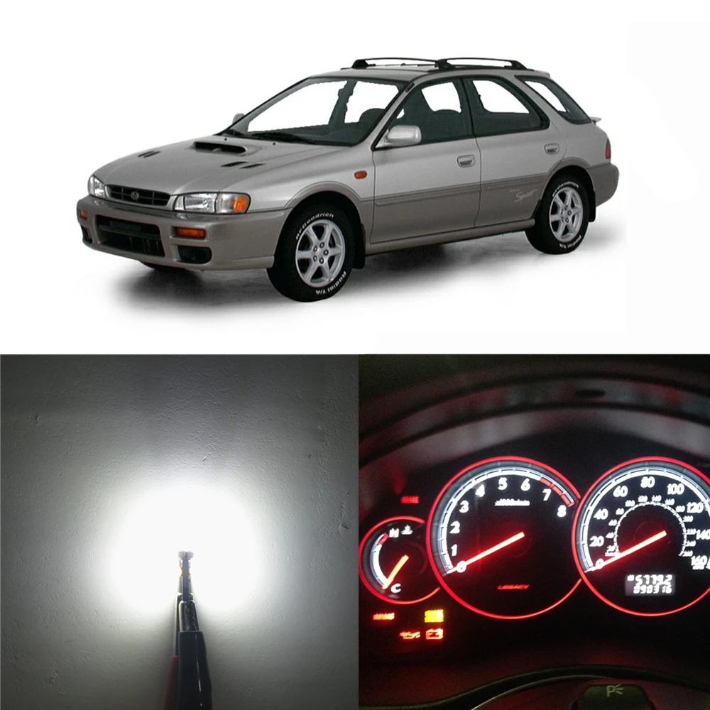 WLJH 21X тире Светильник лампы Led полный конверсионный комплект для Subaru Impreza 1999-2001 приборная панель Датчик кластера Предупреждение ющий индикатор - Испускаемый цвет: Белый