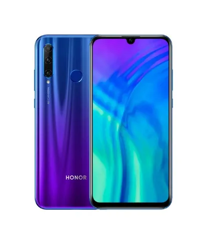 Синий Глобальная версия Honor 20 lite мобильный телефон 6,2" FHD 4 Гб Оперативная память 128 Гб Встроенная память Kirin 710 Octa Core 32MP AI фронтальная камера мобильного телефона - Цвет: Синий