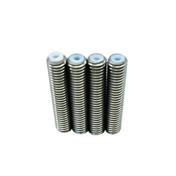 

100pcs/lot For MK8 1.75mm Filament Stainless Steel With Teflon PTFE Tube M6*30mm 3D Printer Throat parts