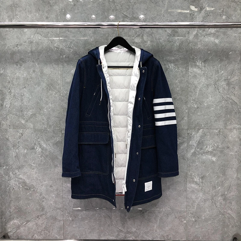 Мужская зимняя куртка TB THOM модный брендовый ковбойский пуховик Ovecoat утепленная