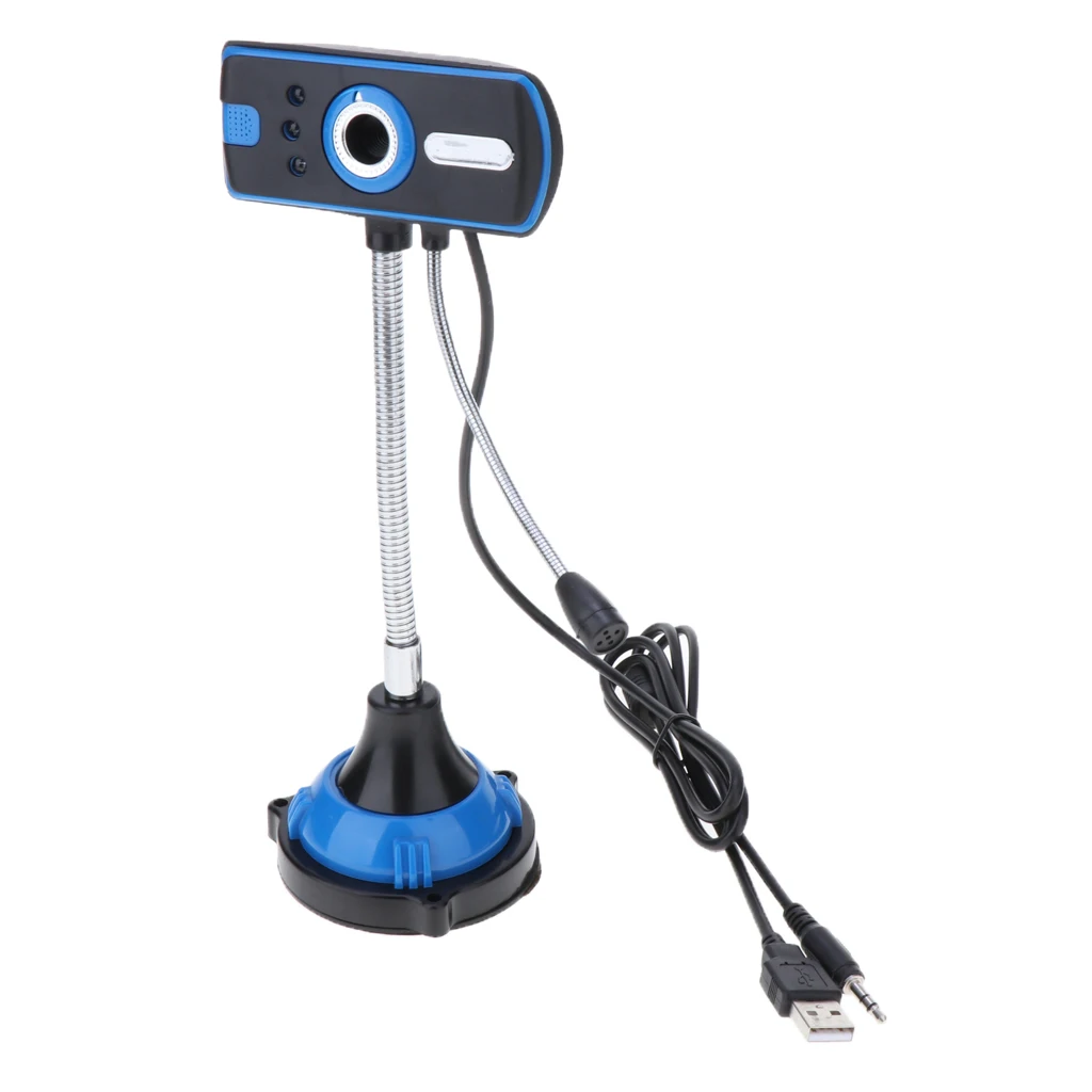 USB LED Light Desk Microphone for Computer,Compatible with PC, Laptop, Professional Desktop Mic with Stand