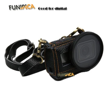 

NEW camera Accessories for Gopro hero 5/6 Retro Leather case Gopro5/6 Genuine Leather Protective case free shipping