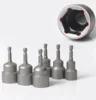 1Pcs 3mm-24mm Hex Socket Sleeve Bit Nut Driver for Power Drills Impact Drivers Hand Drills Tools Parts Length 65mm 3