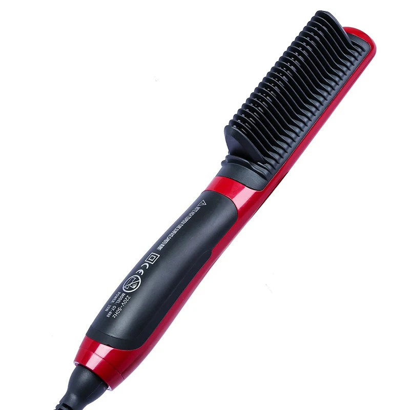 Hair Straightener Brush Hot Comb Ionic Straightening Brush with Anti Scald Fast Ceramic Heating Portable Hot Straightening Comb 6