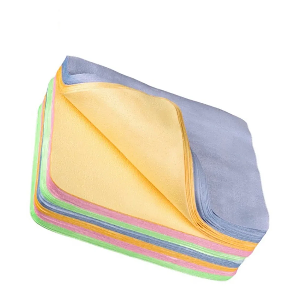 

5 pcs/lot High quality Chamois Glasses Cleaner 150*175mm Microfiber Glasses Cleaning Cloth For Lens Phone Screen Cleaning Wipes