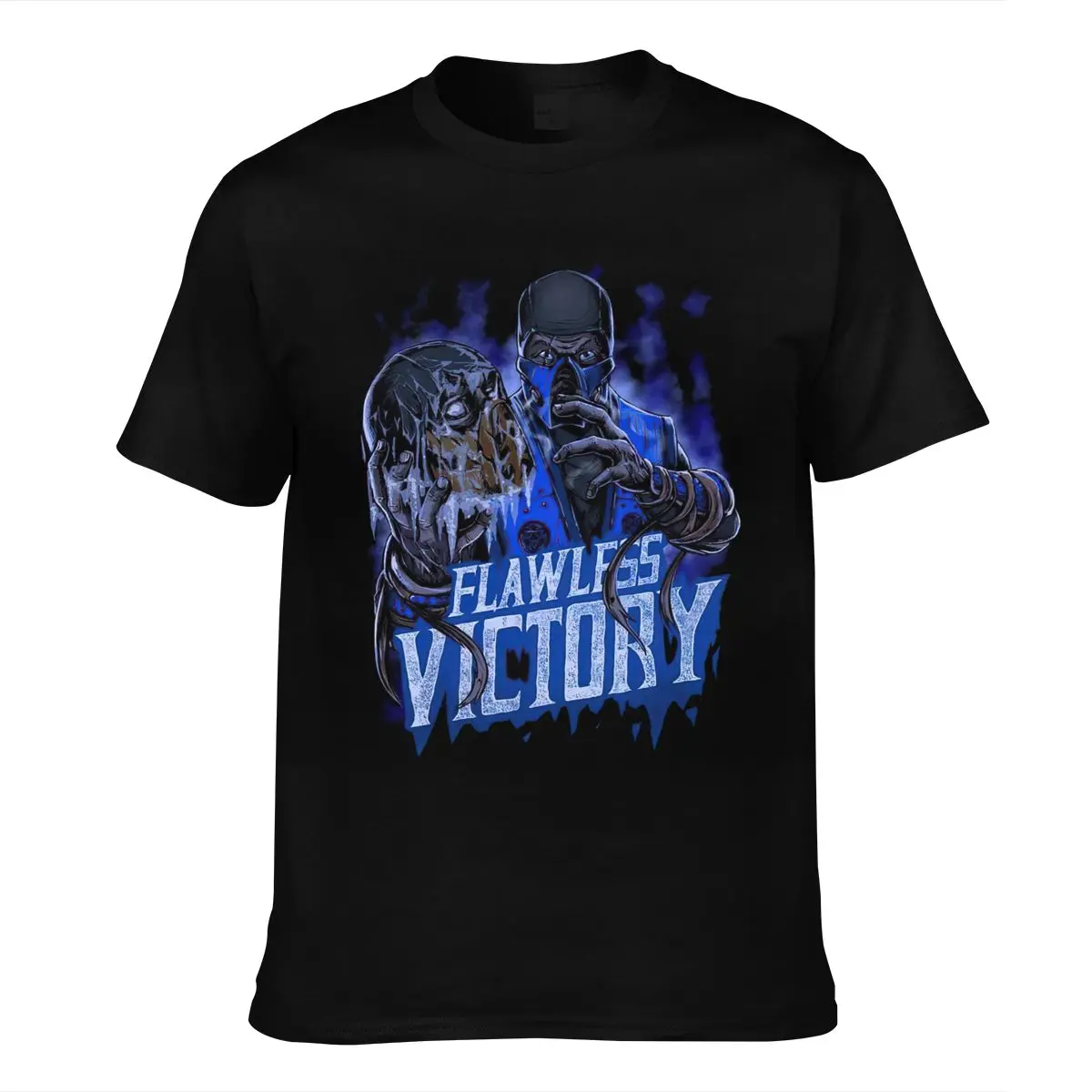 

Sub Zero Mortal Kombat C Victory Men's T-shirt Short-sleeved Tee Shirt Print Casual Cotton O-neck Cn(origin) Worsted