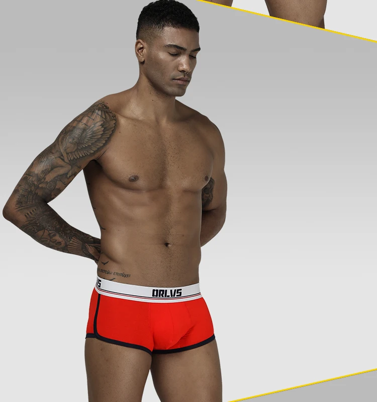 Для мужчин гей мужское нижнее белье, боксеры, Cueca, хлопок Boxershort Мужская одежда мужские трусы Трусы-шорты воздухопроницаемая комфортная обувь Homme OR198