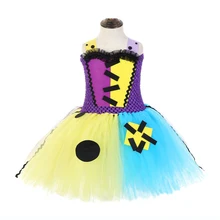 Детское платье с изображением призрака; костюм зомби; Вечерние платья на Хэллоуин для девочек; сексуальный костюм зомби для невесты; кружевные вечерние платья для маленьких девочек