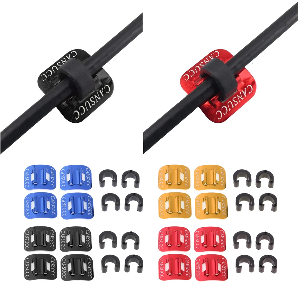 

4 Sets Bike Accessories Bicycle Stick-on Guide Line Clips Shifter Cable Clip Fixed Mountain Bike Wire Holder