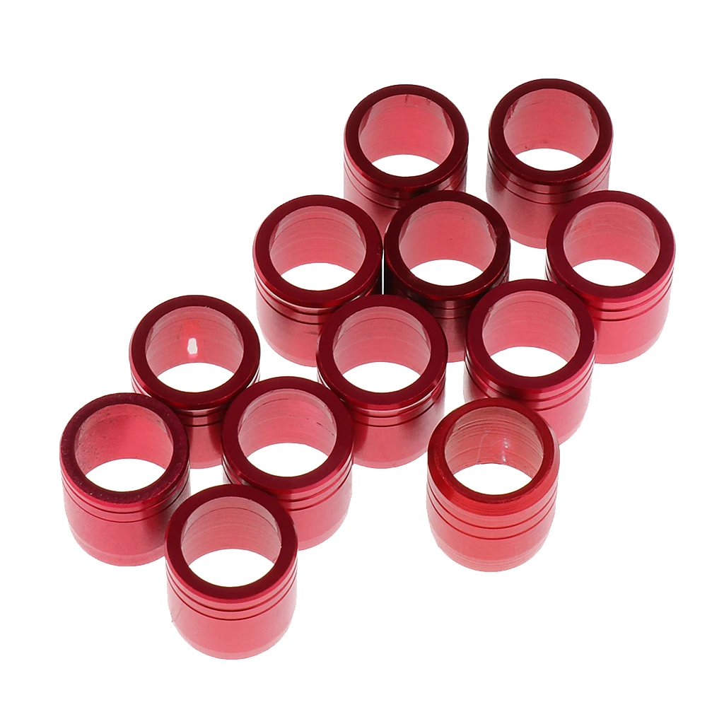 Archery Arrow Explosion-proof Ring For Outer Diameter 7.6mm Arrow Shaft, Set of 12 Various Color