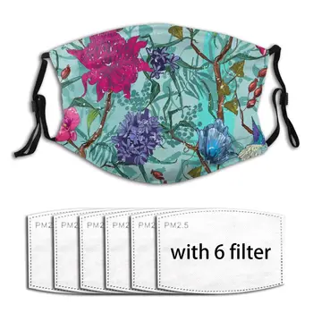 

Floral Pattern (2) Windproof Breathable Anti-Pollution 2020 Summer Face Masks PM2.5 Filter Protector Dust Haze Male