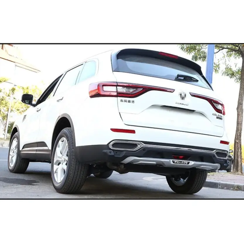 Для Renault Koleos, Защита бампера автомобиля накладка высокого качества ABS передняя+ задняя авто аксессуары