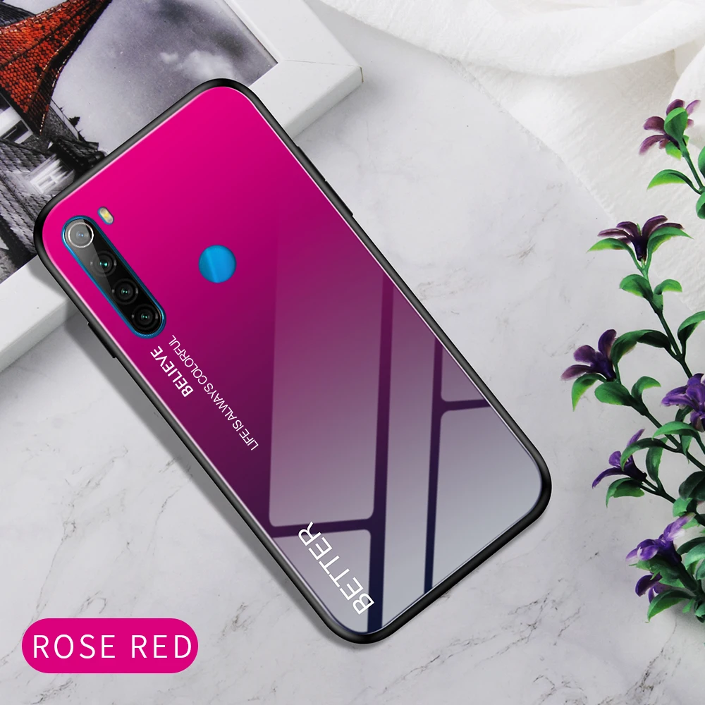 Чехол для redmi note 8t защитный чехол Аксессуары для xiaomi ksiomi cc9 pro note 10 note8t note10 защитный чехол для телефона - Цвет: Rose Red