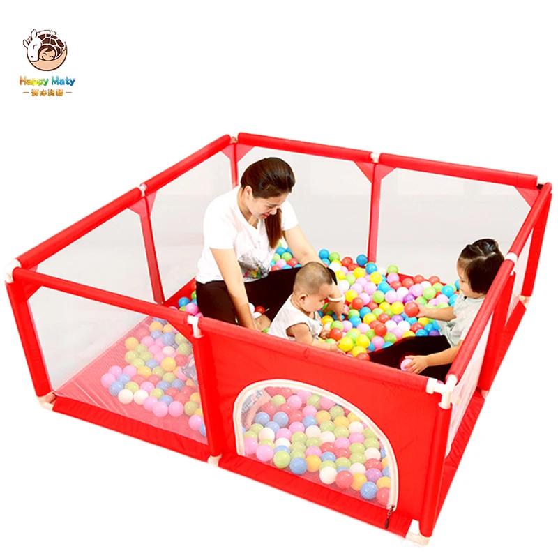 

Baby Playpen Portable Infant Ball Pool Pit Mesh Indoor Safety Barrier Toddlers Game Toy Fence for Kids Crawling Playground HM134