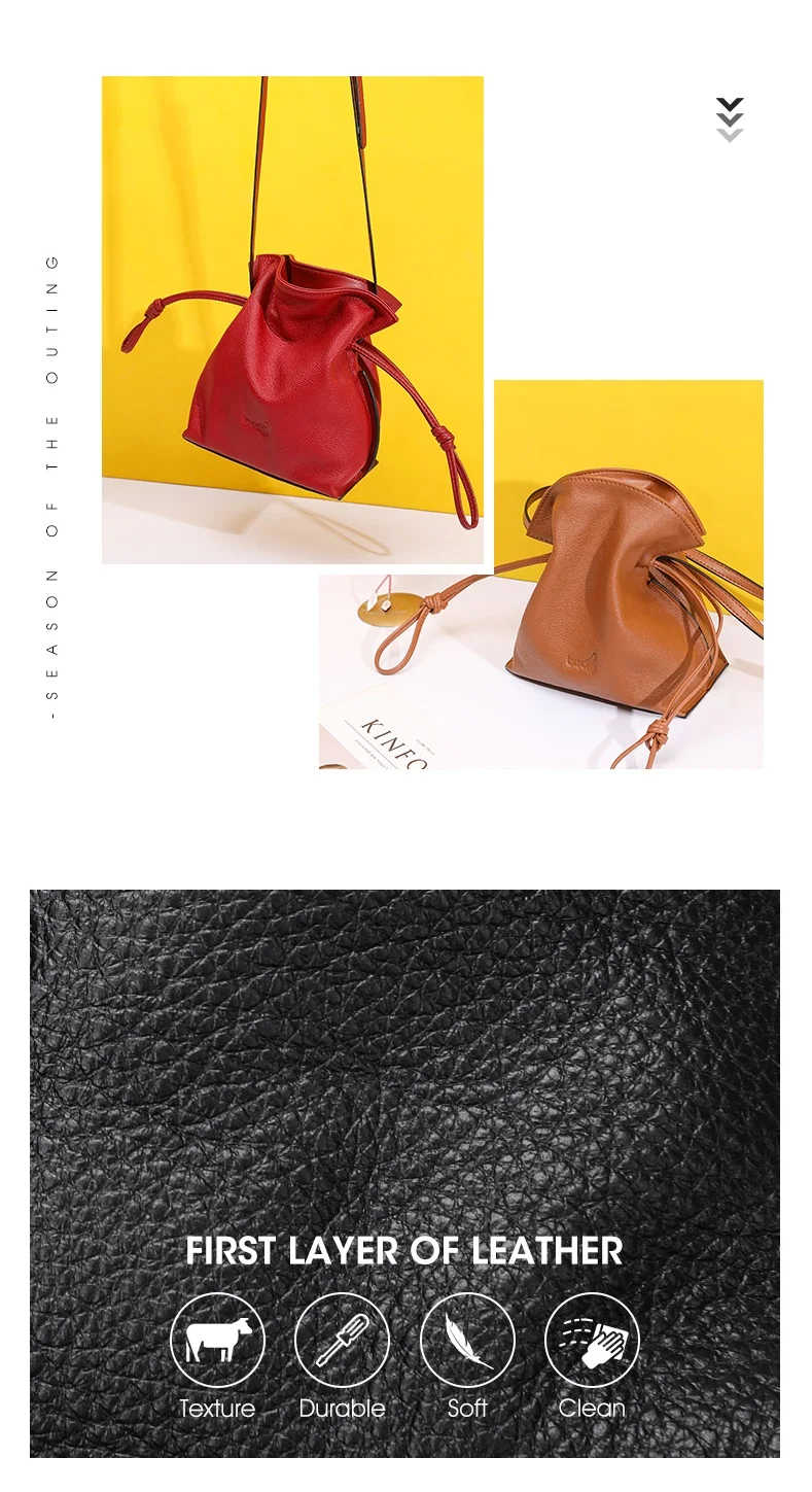 BISON DENIM, натуральная кожа, сумки через плечо для женщин, модные, высокое качество, женские маленькие сумки, женские сумки на плечо B1807
