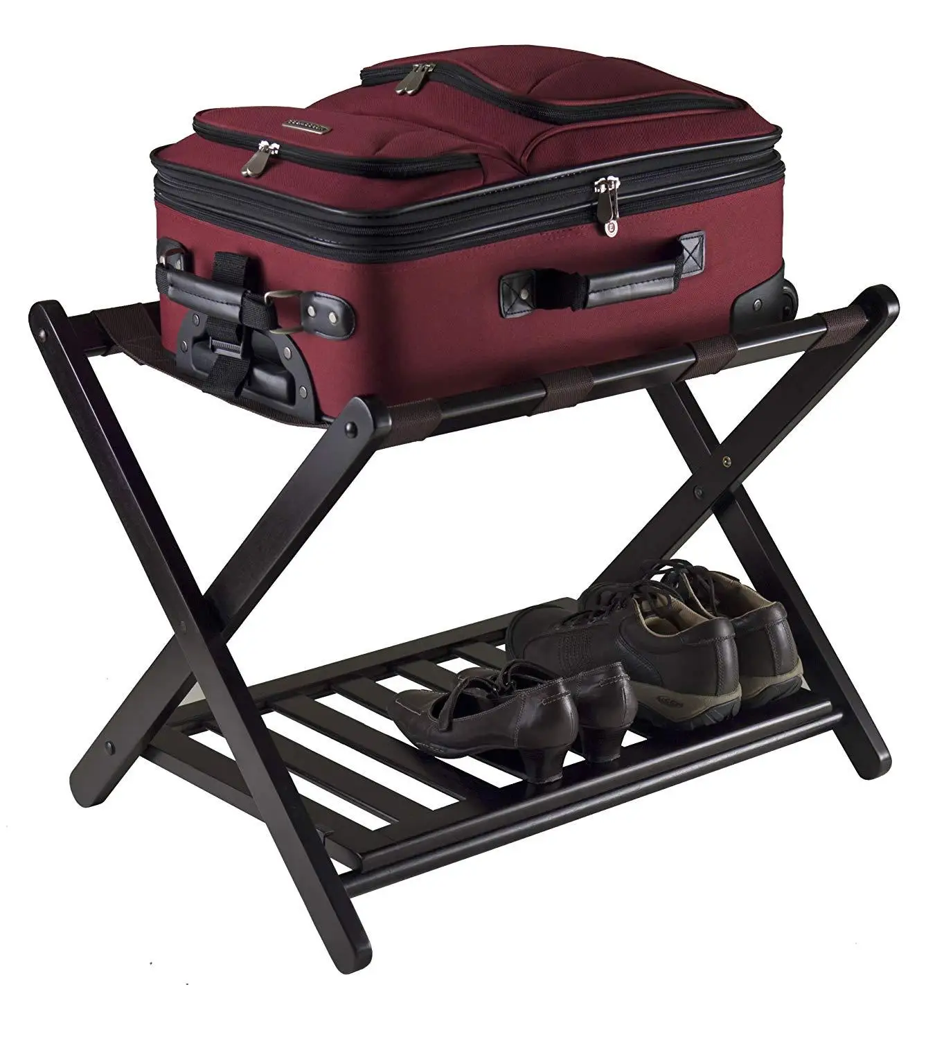 Luggage Racks hotel Furniture Foldable Bamboo Luggage Rack organizer bagagem racks equipaje bastidores estantes 68*40*58cm sale