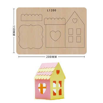 

Slimline metal card House Scrapbook Wooden Die-cut Handmade Crafts Decoration Supplies Suitable for sizzix big shot machines