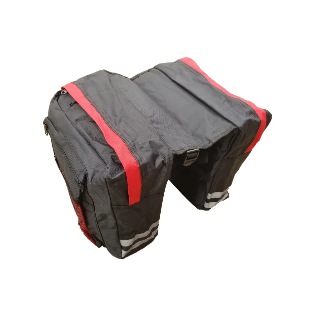 Bicycle Rear Shelf Frame Bag Saddle Bag Container Large Capacity Double Bag For Storage