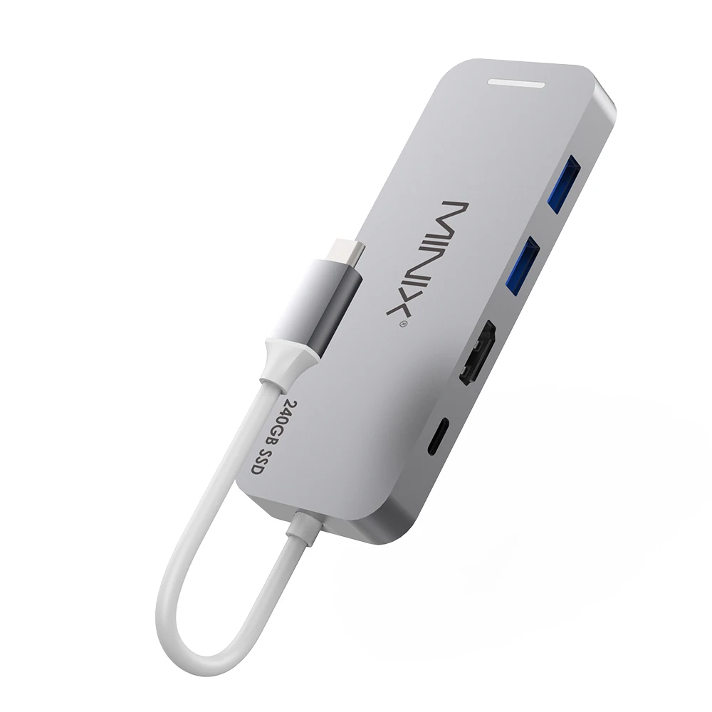 MINIX NEO 240 ГБ usb-хаб USB-C многопортовый Накопитель SSD концентратор HDMI USB 3,0 240G Высокоскоростная передача все в одном для Apple MacBook Air