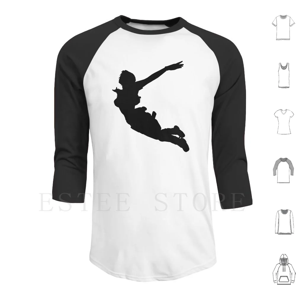 Ara Bro Silhouette Swan Dive ( Tomb Raider Legend) Felpe Con Cappuccio Manica Lunga Tomb Raider Ara Rondy Tomb Raider Ara