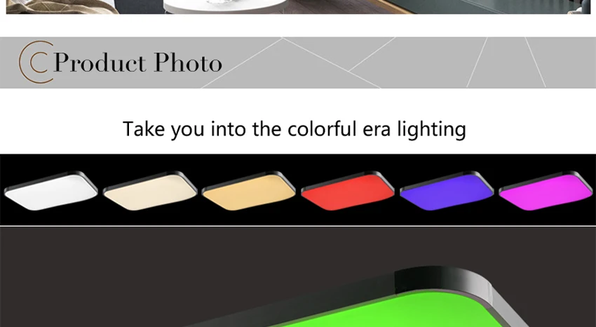 Светодиодный потолочный светильник s Lamp Luminaria потолочный светильник с пультом дистанционного управления с регулируемой яркостью цвета и изменяющимися RGB светильниками Lustre Plafonnier