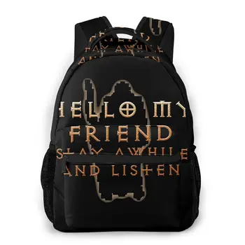 

The Ghost Of The Storyteller Backpack for Girls Boys Travel Rucksack Diablo Printing