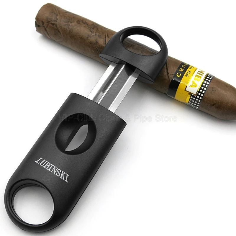 COHIBA пластик и нержавеющая сталь V Cut лезвие, нож для сигар Sigaar Zigarren инструмент для курения ручка гильотина для сигар