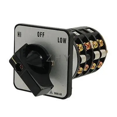 

HI-OFF-LOW Position Rotary Selector Change Over Switch