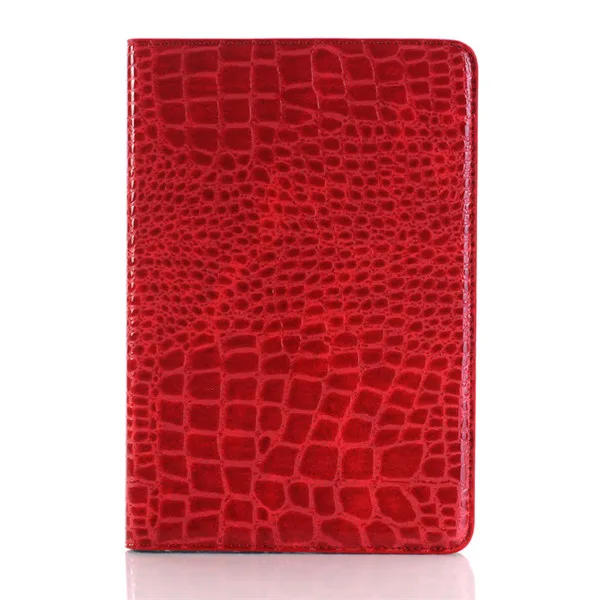 Роскошный кожаный чехол с крокодиловым узором для samsung Galaxy Tab A 9,7 T550 T555 чехол для samsung Tab A P550 P555+ стилус+ пленка - Цвет: Red