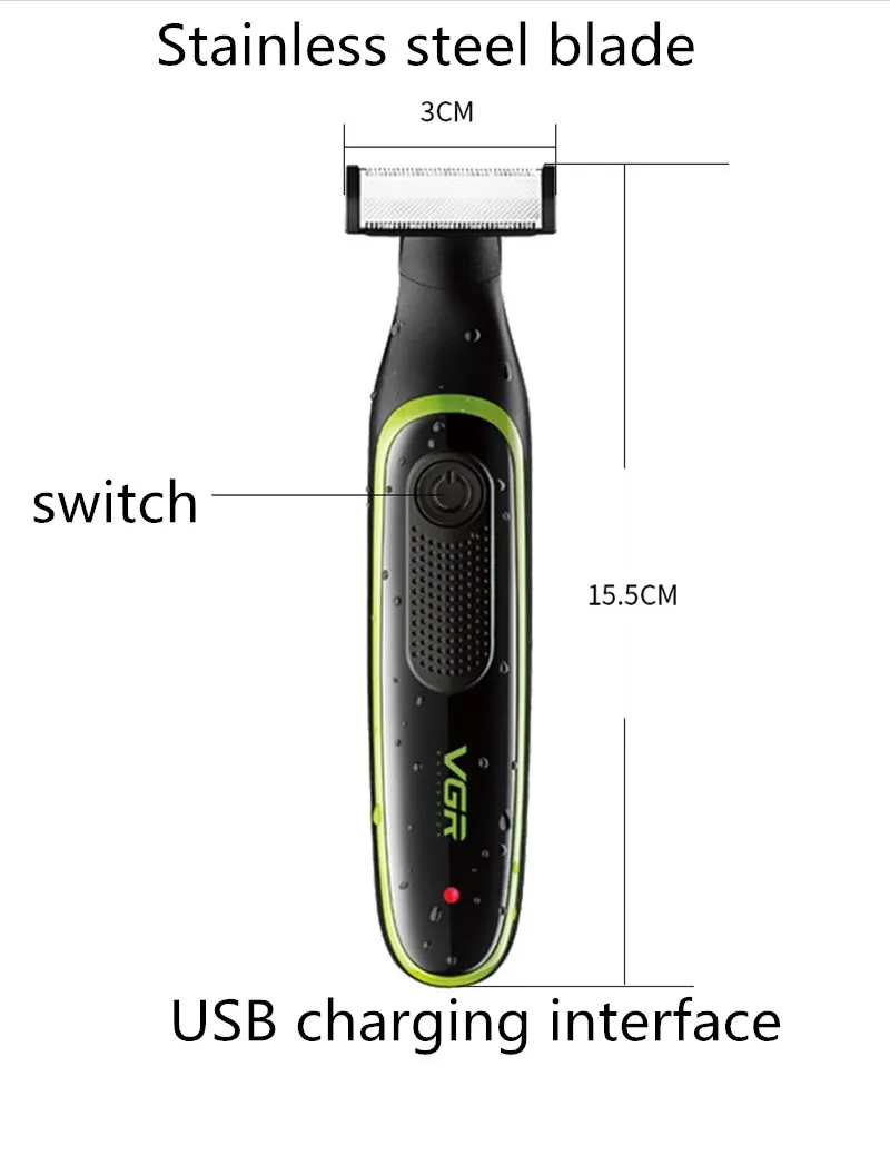 USB перезаряжаемая электробритва, бритва для бороды, электрическая бритва, триммер для тела, Мужская бритвенная машина, триммер для волос, уход за лицом