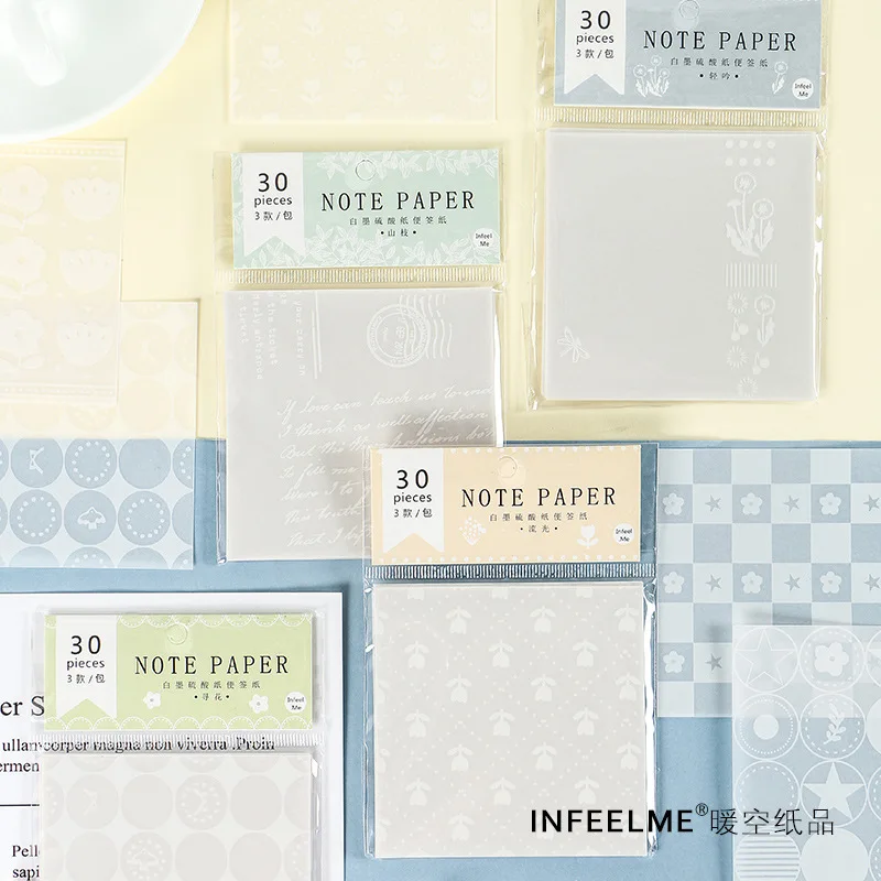 

20 Sets/lot Memo Pads Sticky Notes Creative salt system notepad Daliy Scrapbooking Stickers Office School stationery