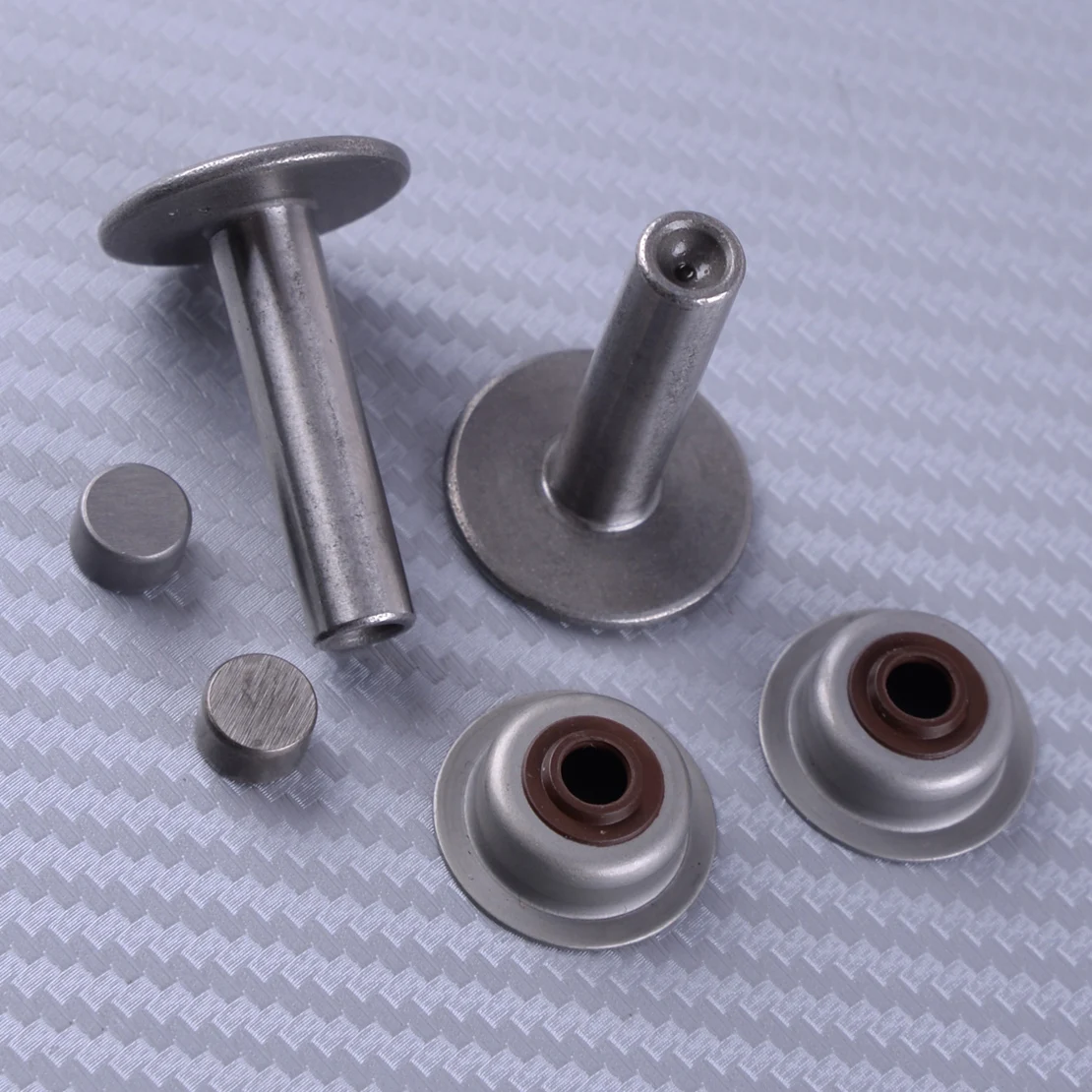 

LEATOSK High Quality Silver Steel Valve Lifter Stem Seal Protection Cap Kit Fit For Honda GX120 GX160 GX200 Engine