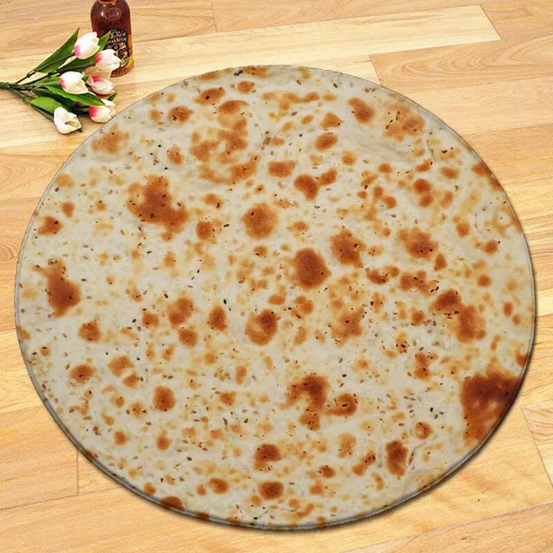 

Cake, pancake, round flannel, home mat, water absorbent, Anti-Slip, round mat.