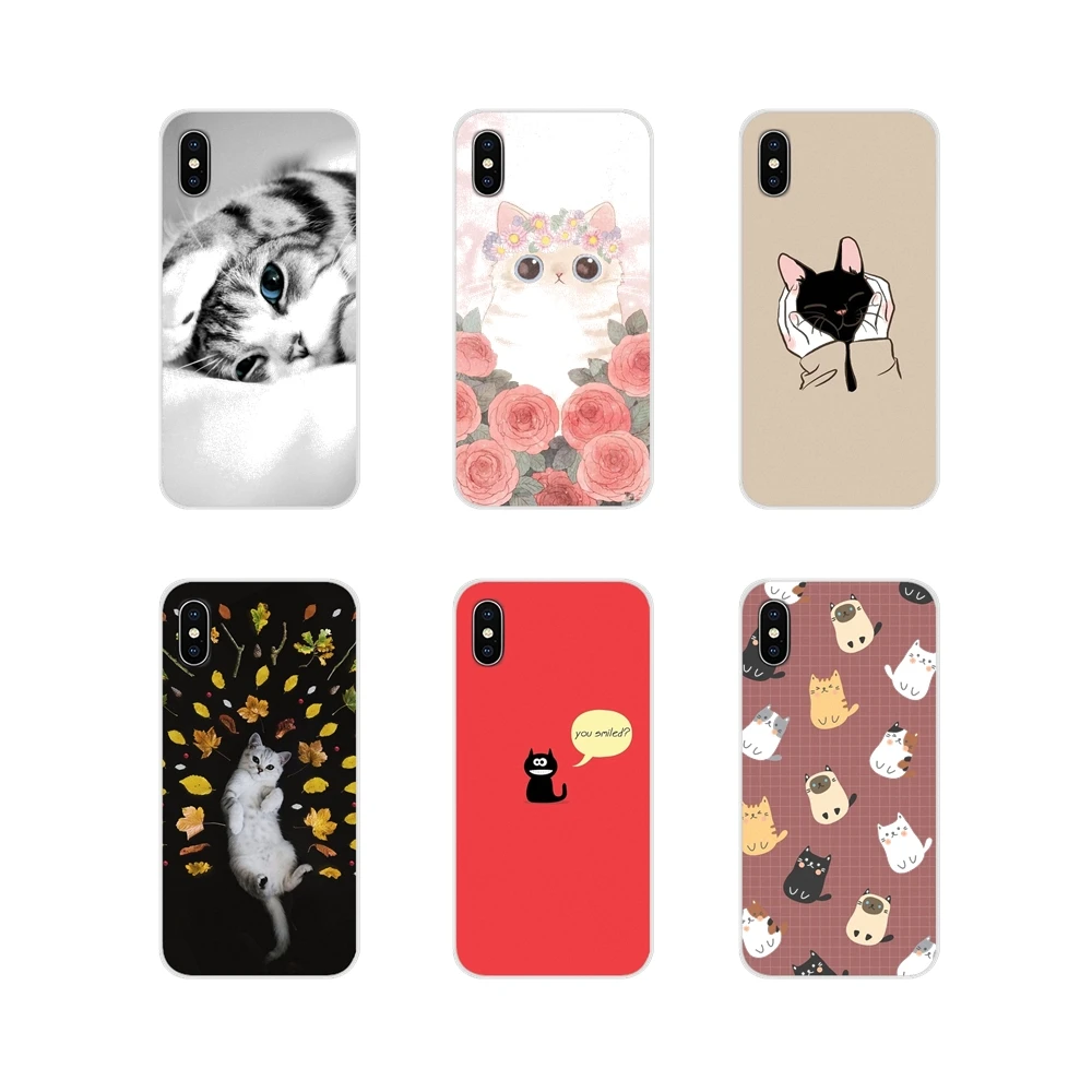Для Apple ipod touch 5 6 iPhone X XR XS 11Pro MAX 4S 5C SE 6S 7 8 Plus чехлы для телефонов милые Meow кошки Китти