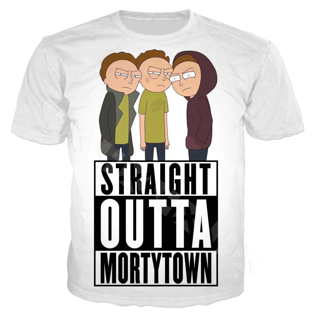 T Shirt 6 Аниме Рик футболка для мужчин женщин 3D печатных Рик и Морти мода короткий рукав Футболка Уличная Топы пуловер T32 - Цвет: T Shirt 6