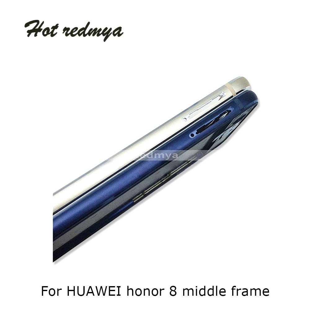 Для huawei Honor 8 Передняя средняя рамка Корпус Крышка для Honor 8 шасси+ Боковая кнопка Держатель слота для сим-карты