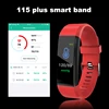 Bracelet connecté 115 Plus pour hommes et femmes, moniteur d'activité physique, de fréquence cardiaque, podomètre 1