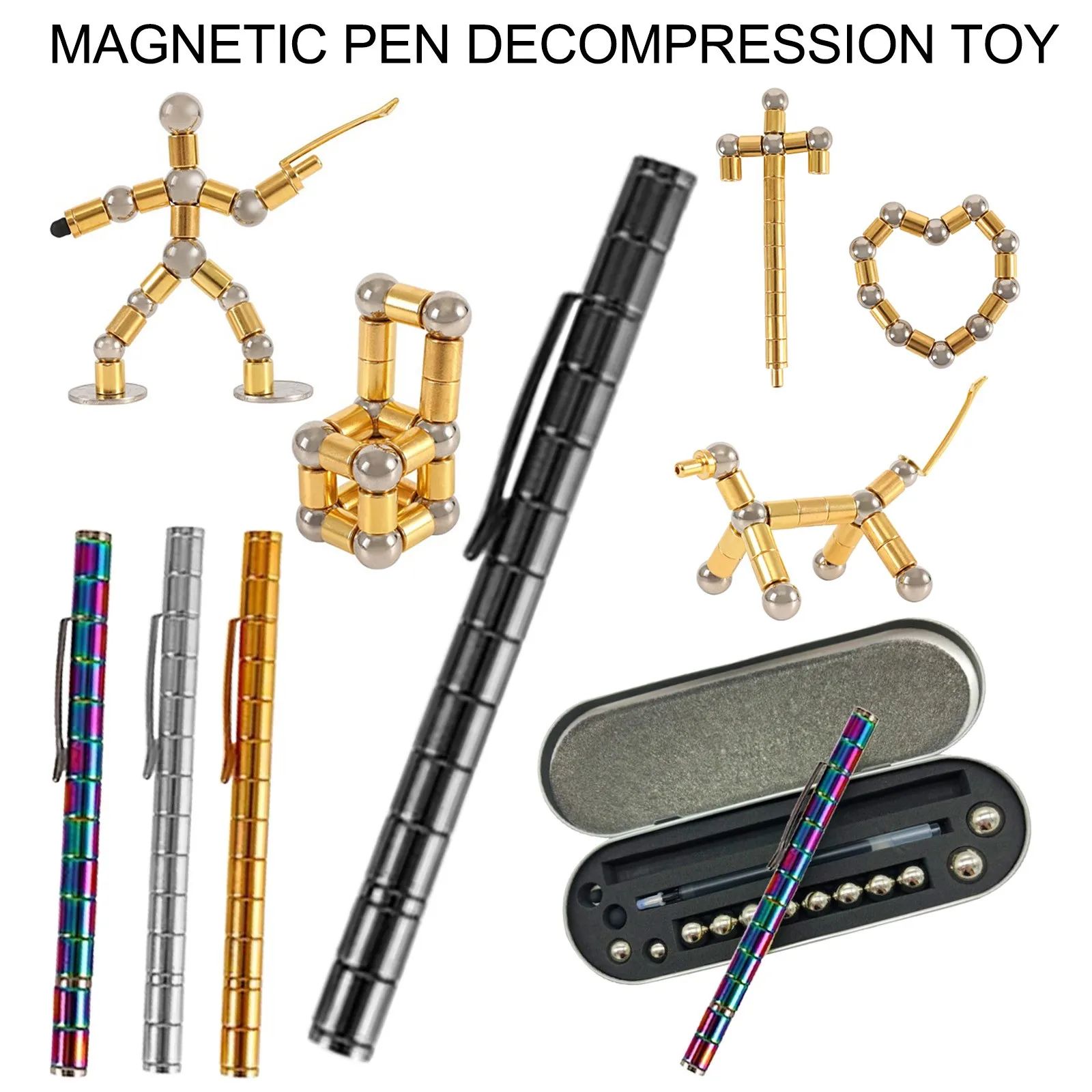 Fidget Gel Pen Spinner Toy Pen Building Toys Adult Kids