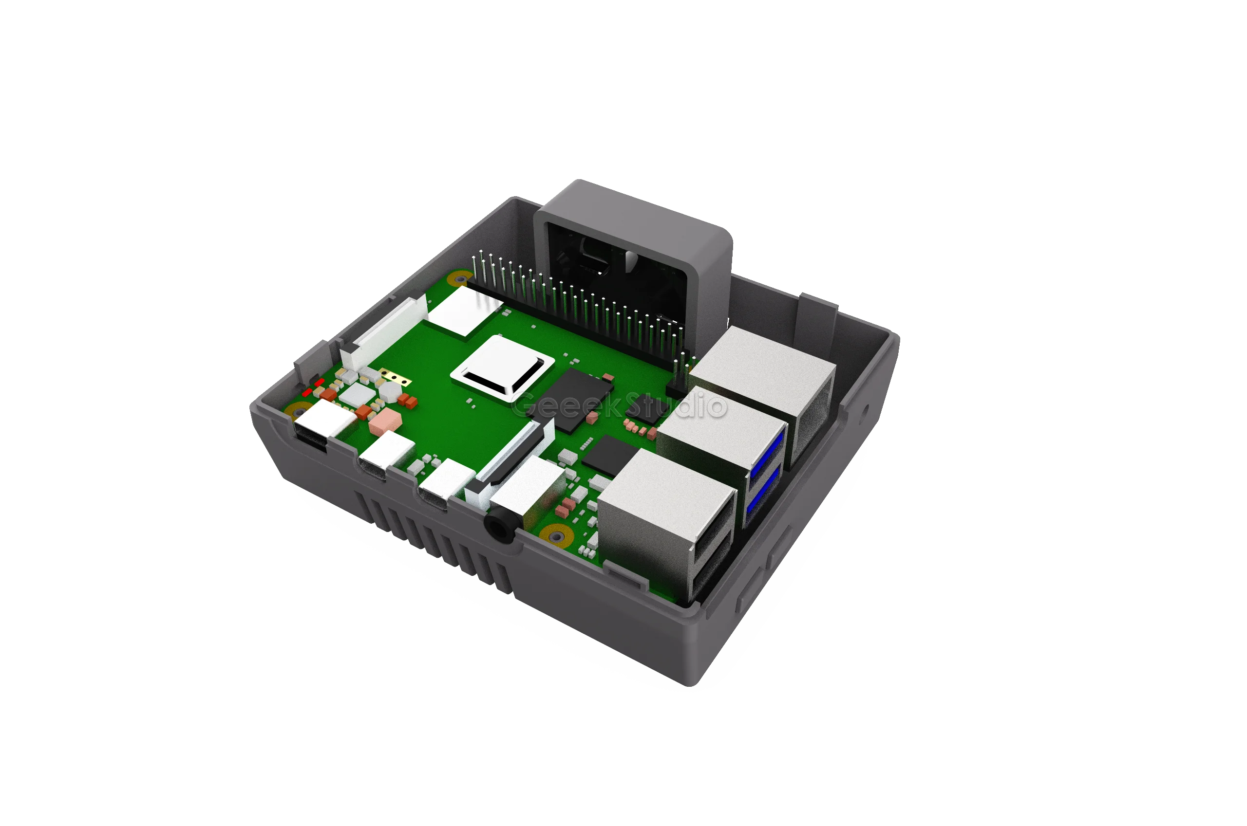Чехол NES4Pi NES, набор, ABS функциональный вентилятор охлаждения, радиаторы, отвертки, только для Raspberry Pi 4 B(4 Модель B