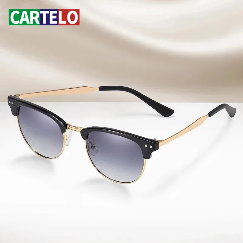 

CARTELO Polarized Sunglasses Lighter Design Square Frame 100% UV400 Protection Vintage Driving Men Women Classic Retro
