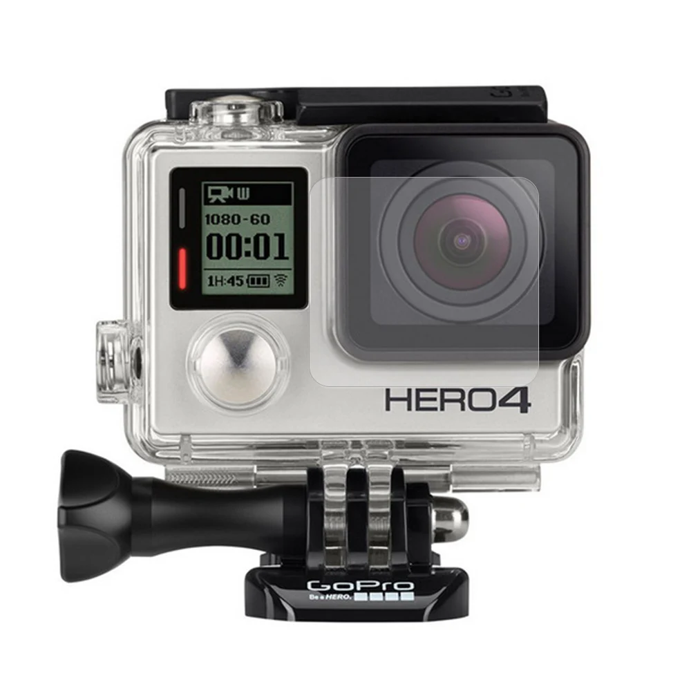 Screen-Protector-Ultra-Clear-LCD-Camera-Housing-Glass-Lens-Protector-Film-for-GoPro-HERO-4-Silver (4)