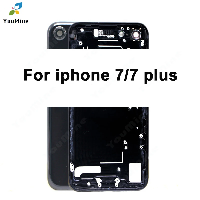 Новинка для iPhone 7G/7 Plus задняя крышка батарейного отсека задняя дверь корпус средняя панель 7 P Замена для Apple iPhone 7 задняя крышка корпуса