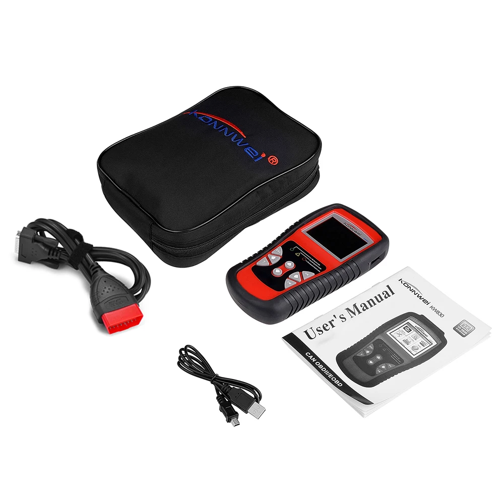 1 set OBD OBD2 сканер для диагностики автомобиля считыватель кодов OBD II и EOBD Авто Автомобильный сканер кода диагностический инструмент для сканирования неисправностей - Цвет: 1 set