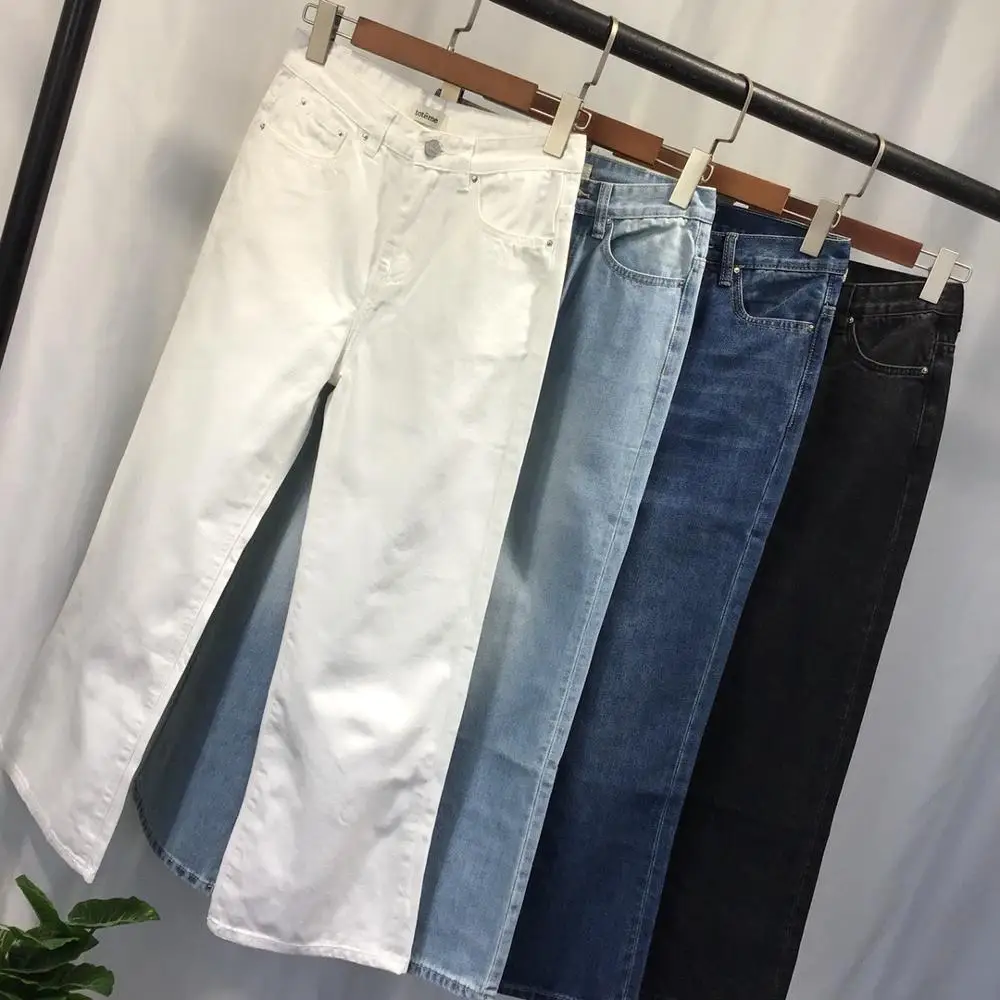 Totem* Flai* Wide Leg Pants Fall Season Classic Cotton Casual Jeans Loose  Style - Pants \u0026 Capris - AliExpress