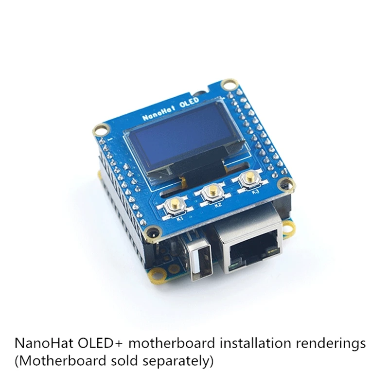 Driver de Programação Nanochapéu Oled Através de ip Suporte para Nanopi Neo Neo2 Air e Etc. com Soquete de Interface de Áudio de 3.5 mm Quadro demonstração - Imagem 4
