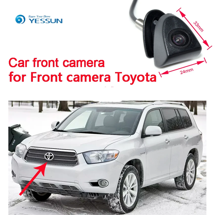 YESSUN для Toyota Автомобильная фронтальная камера с логотипом положительное изображение камера помощи при парковке